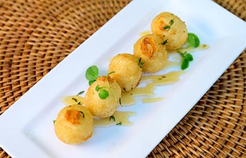 Goats Cheese Croquettes at SeaWorld Orlando Seven Seas Food Festival