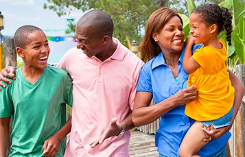 Family at SeaWorld Orlando