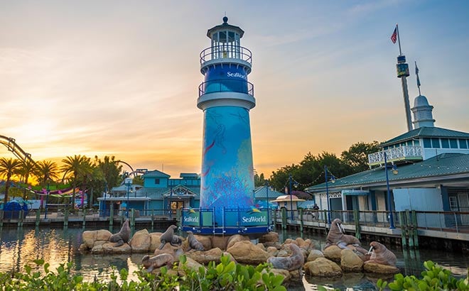 Lighthouse entrance at SeaWorld Orlando