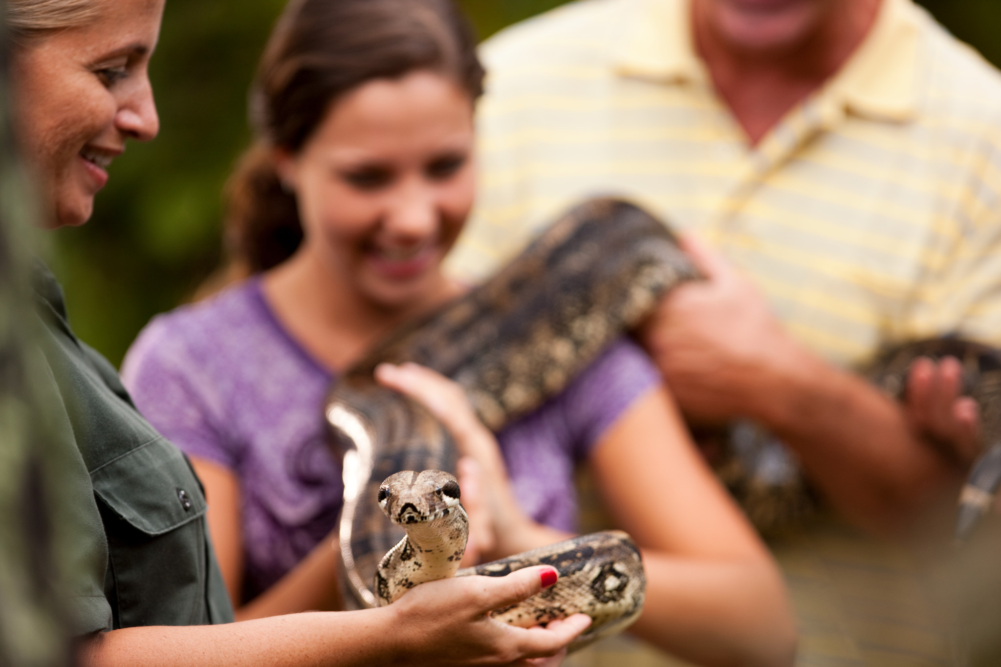 Family with Snake