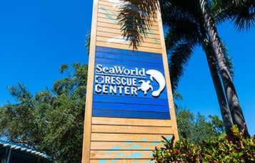 SeaWorld Rescue Center Exterior Sign