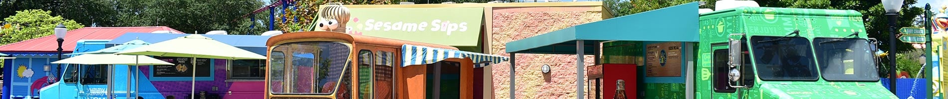 Sesame Street Land Food Trucks