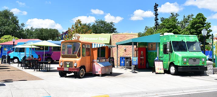 Sesame Street Land Food Trucks