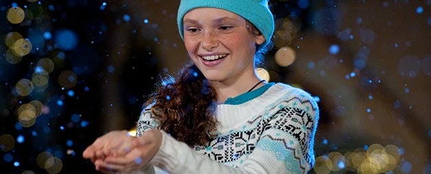 Snow flurries at SeaWorld Christmas Celebration