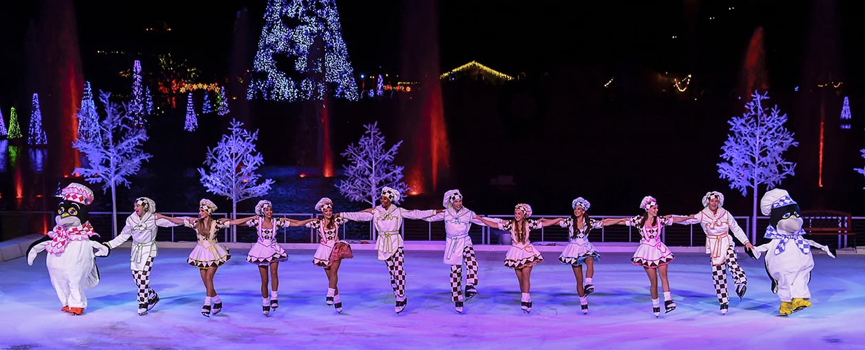 Winter Wonderland on Ice show during SeaWorld Christmas Celebration event