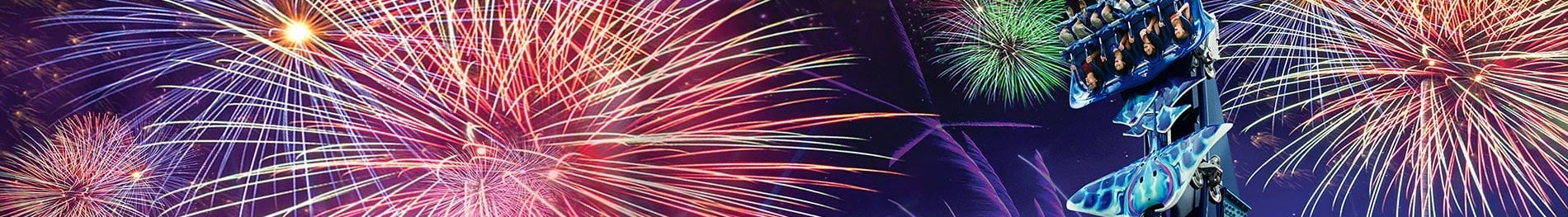 SeaWorld Orlando Manta with Fireworks