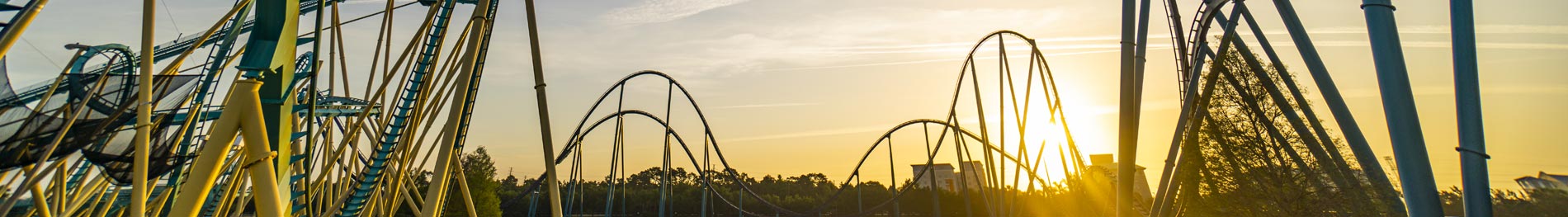 SeaWorld roller coaster tracks