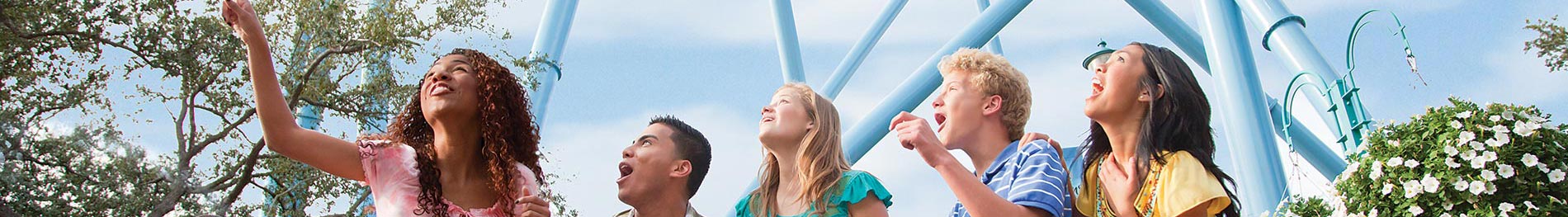 Teens near SeaWorld Orlando Manta