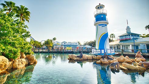 Lighthouse at the SeaWorld Orlando entrance