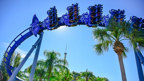 Manta rollercoaster at SeaWorld Orlando