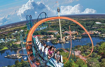 Ice Breaker Roller Coaster at SeaWorld Orlando