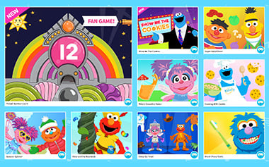 Sesame Street Games Site