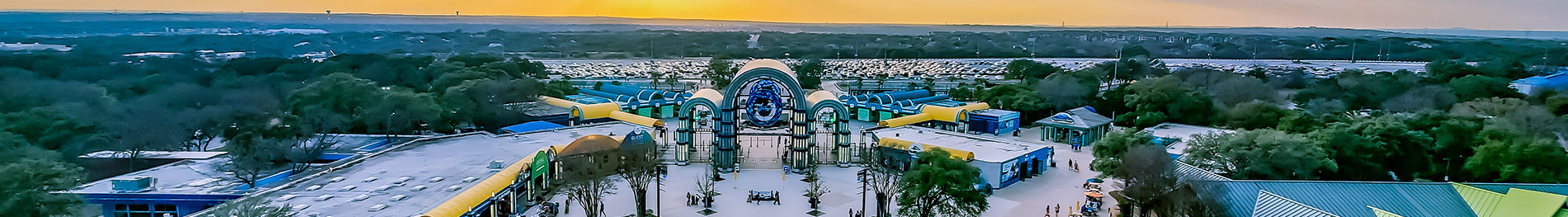 SeaWorld San Antonio park entrance scope