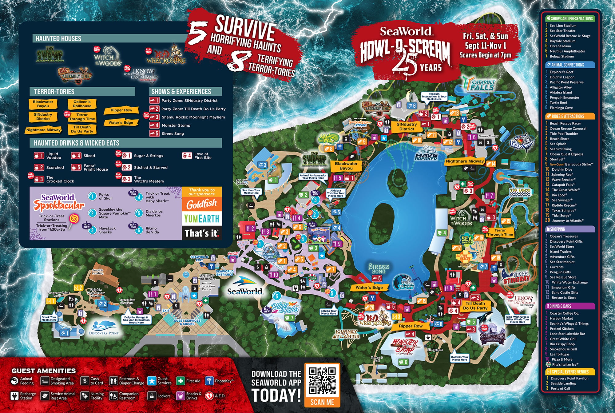 Howl-O-Scream Event Map