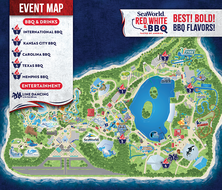 SeaWorld San Antonio Map