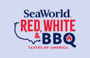 Seaworld red white and bbq logo