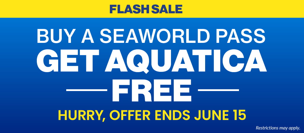 Flash Sale: Buy a SeaWorld Pass Get Aquatica Free