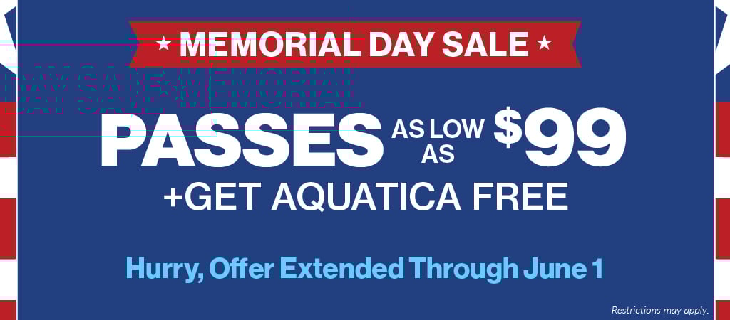 Passes as low as $99.99 + Get Aquatica Free