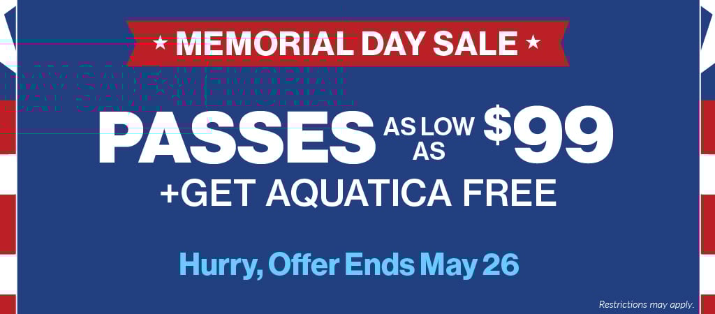 Passes as low as $99.99 + Get Aquatica Free