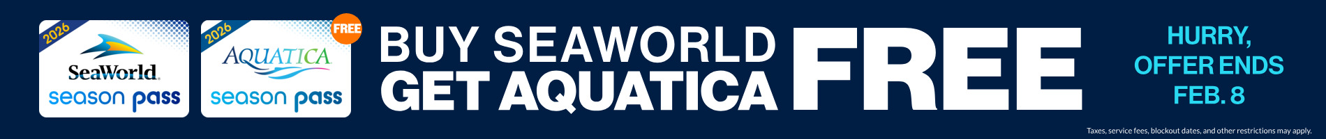 Buy SeaWorld get Aquatica Free