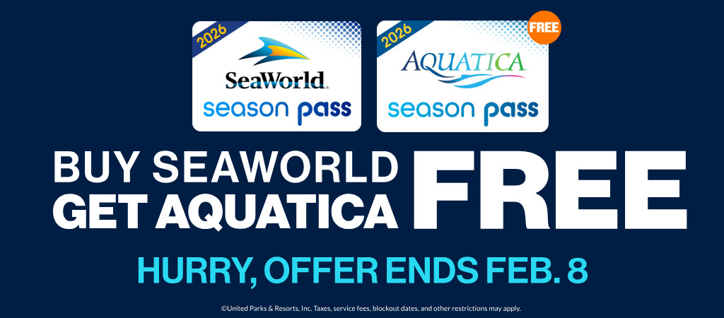 Buy SeaWorld get Aquatica Free