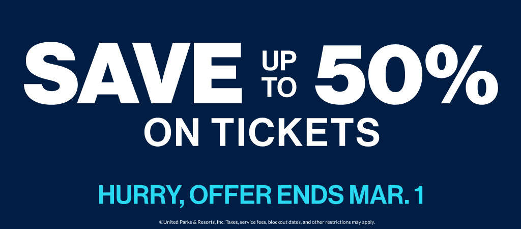 Save up to 50% on Tickets