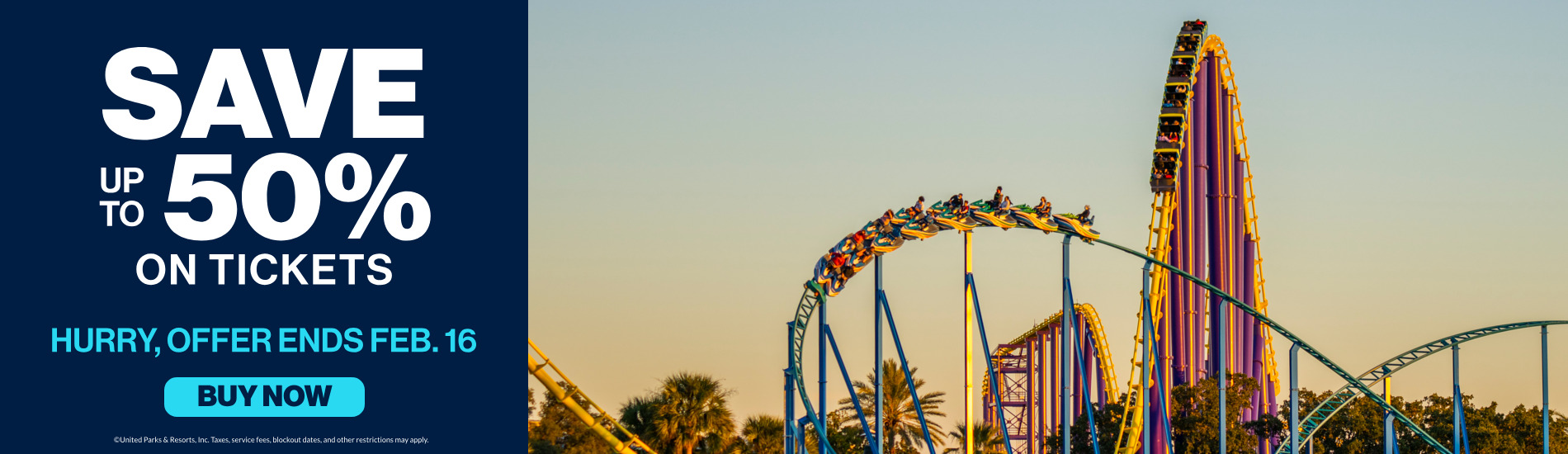 Save up to 50% on Tickets