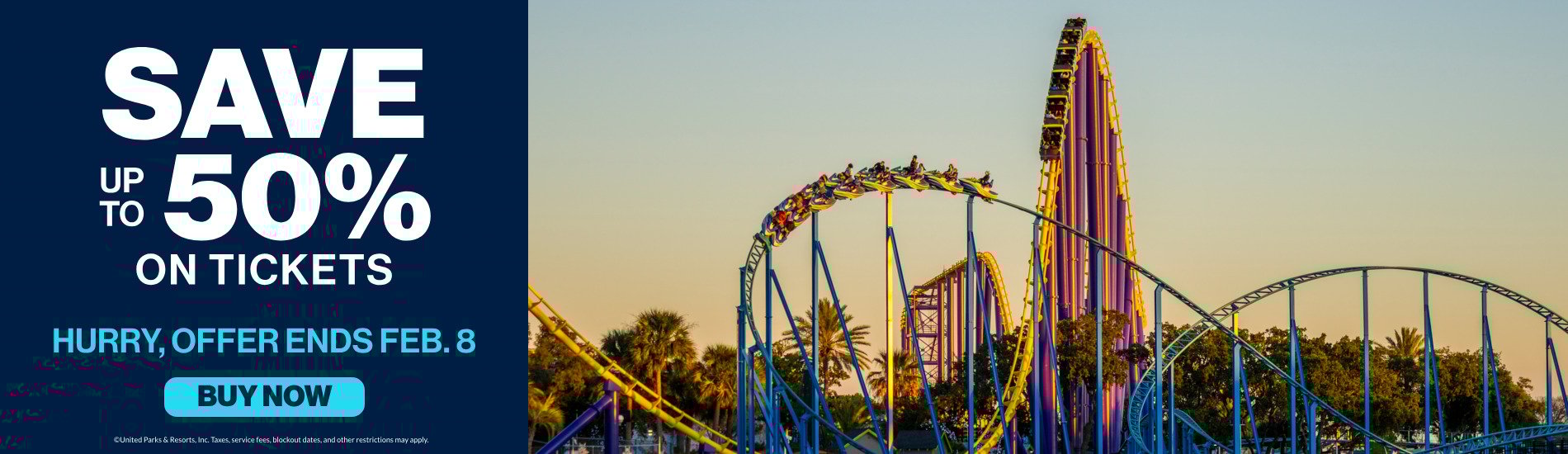 Save up to 50% on Tickets