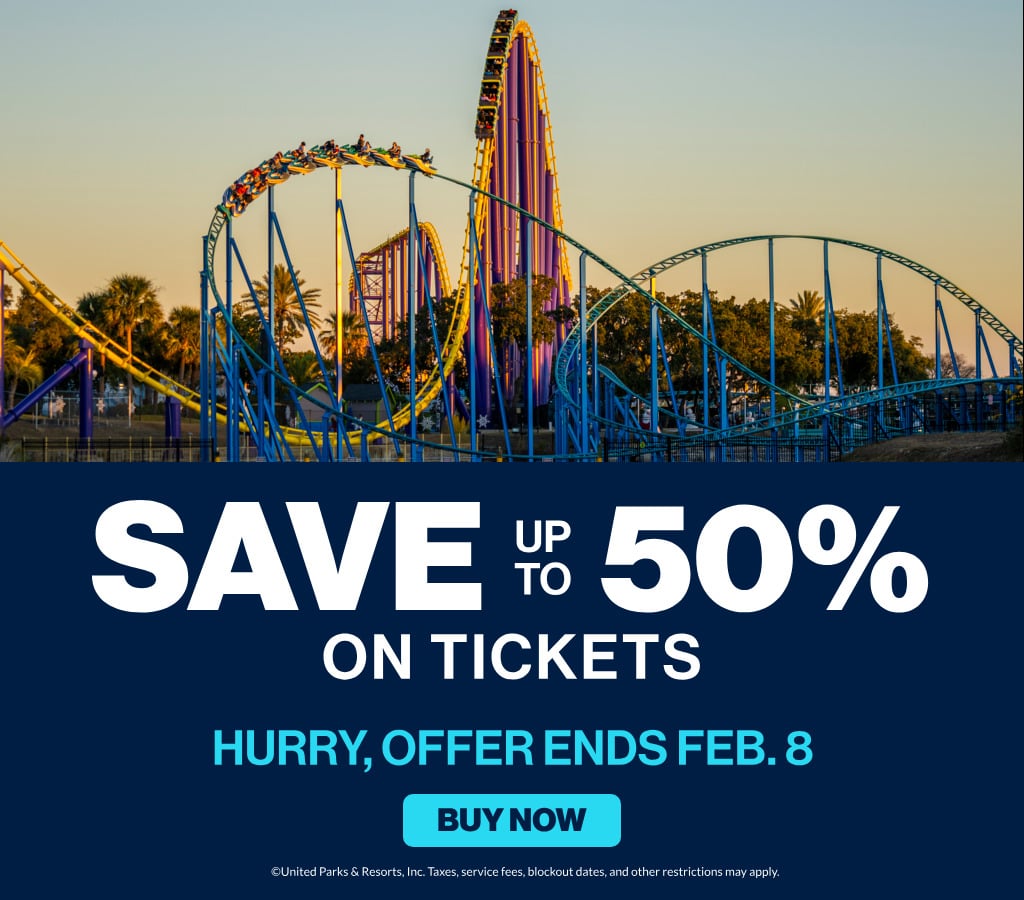 Save up to 50% on Tickets