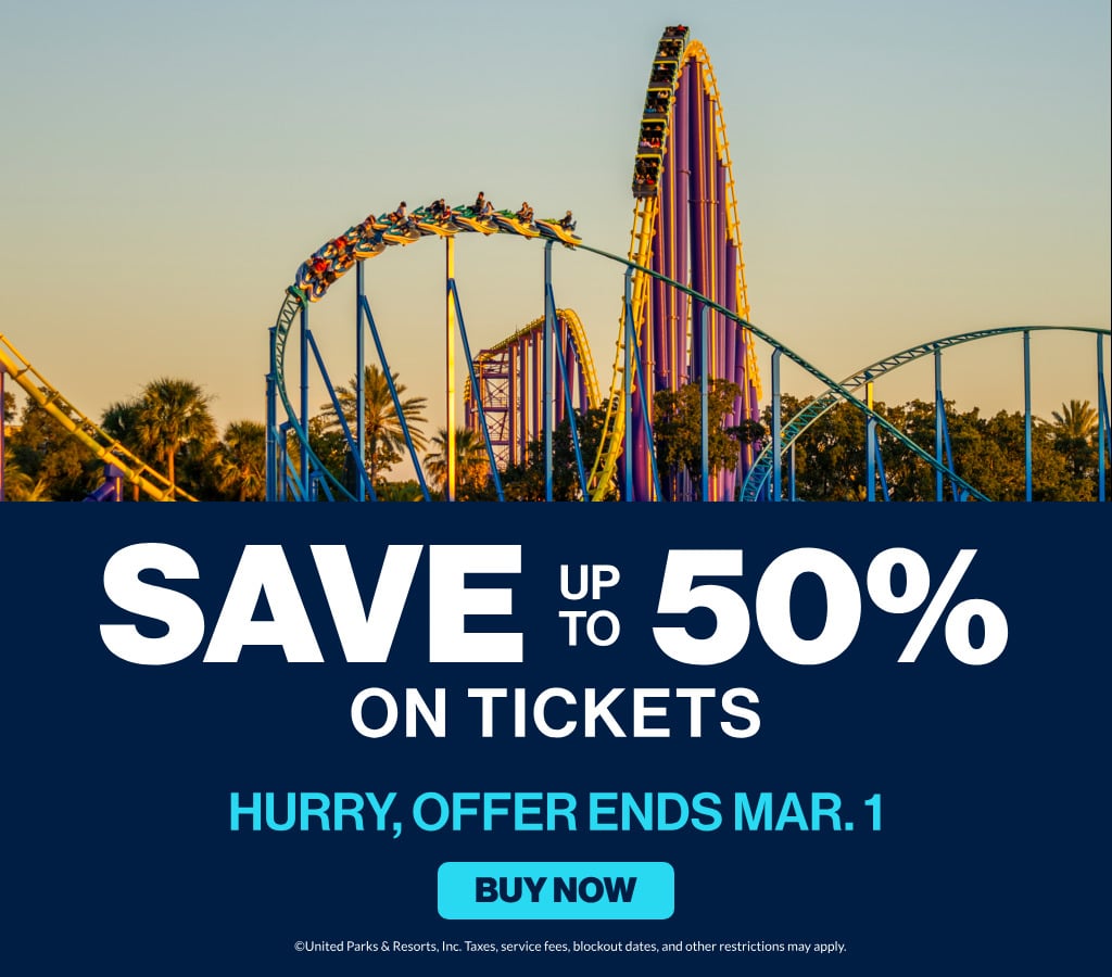 Save up to 50% on Tickets