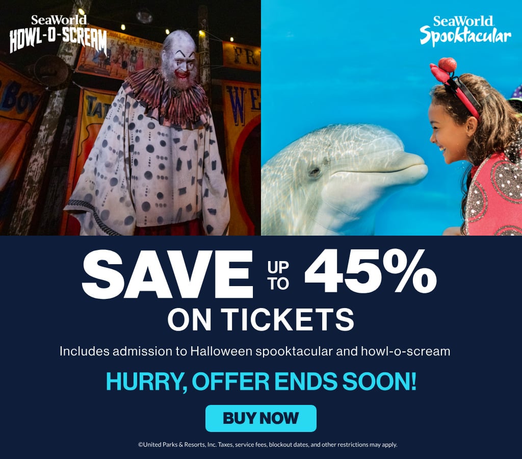 Save up to 45% on Tickets