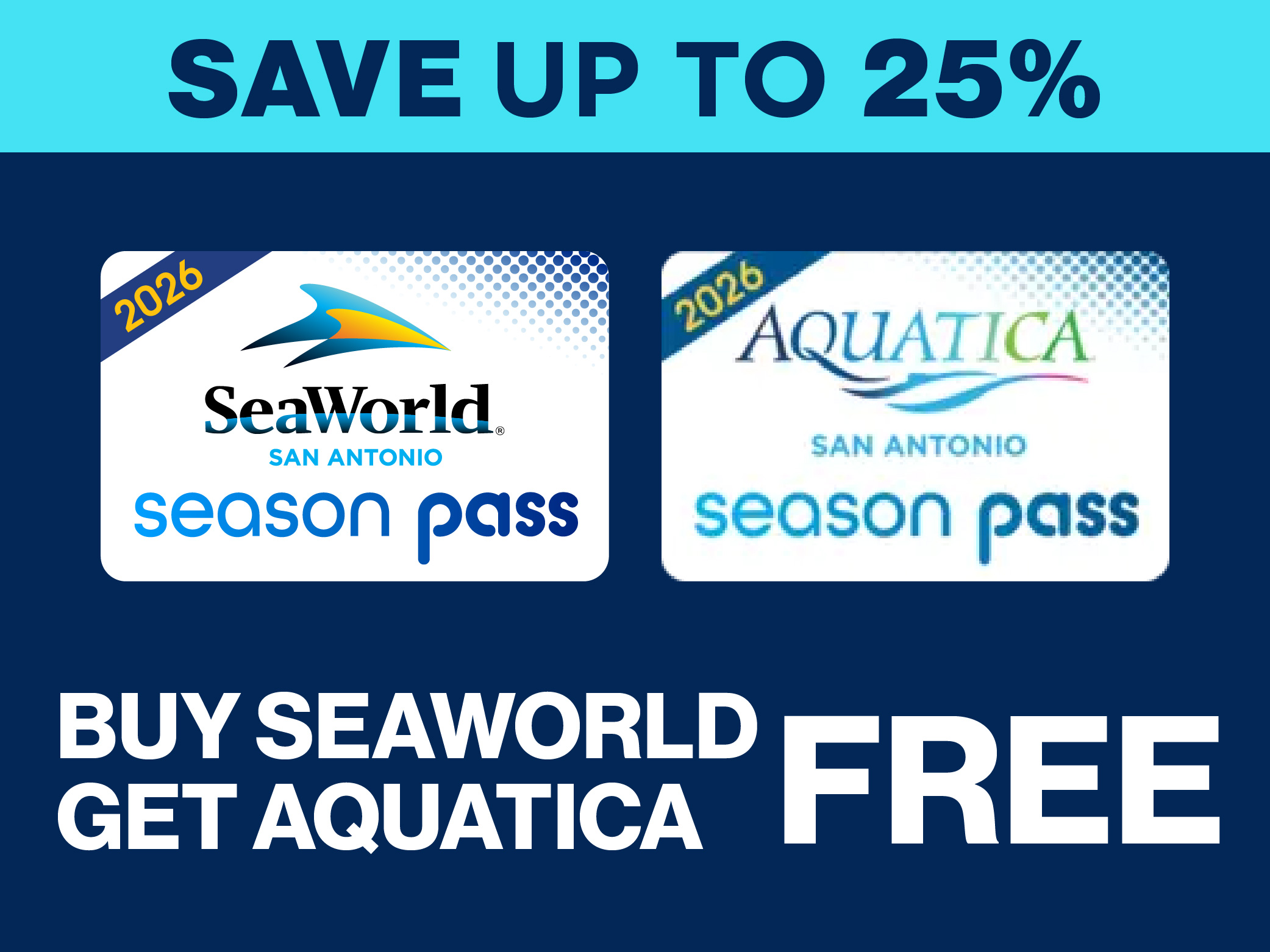 Save up to 25% on Season Passes