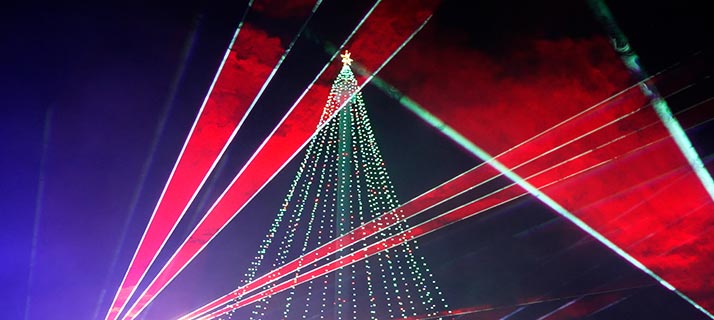 Christmas Laser Light Show at SeaWorld