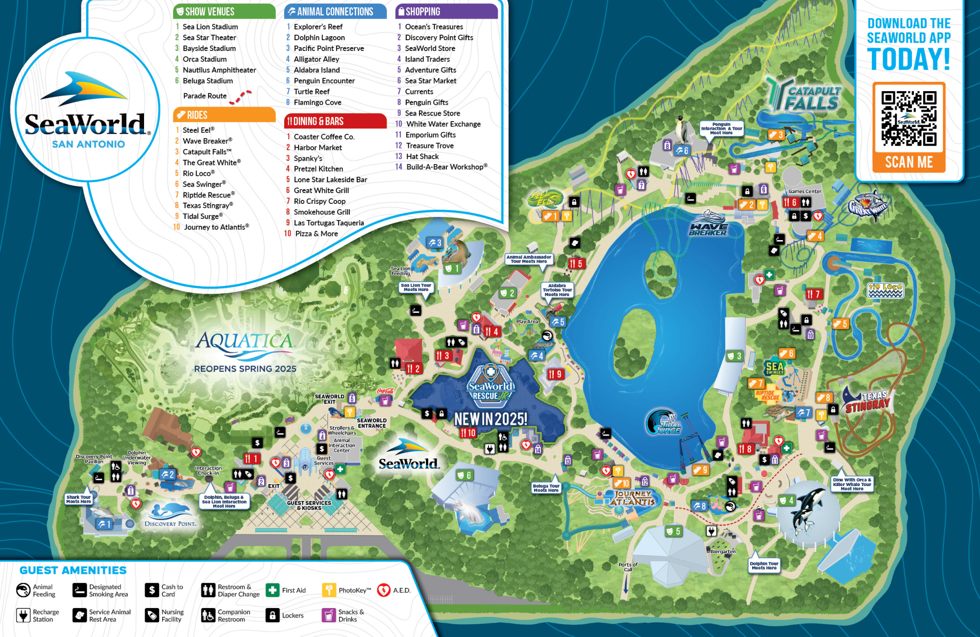 SeaWorld San Antonio Map