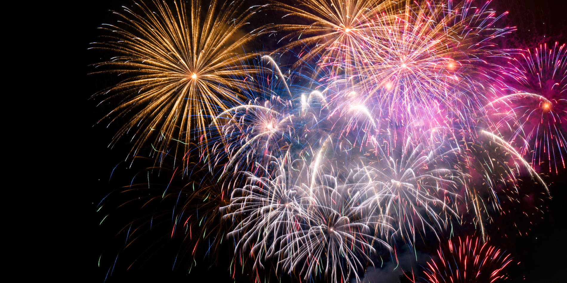 New Years Eve Fireworks at SeaWorld San Antonio.