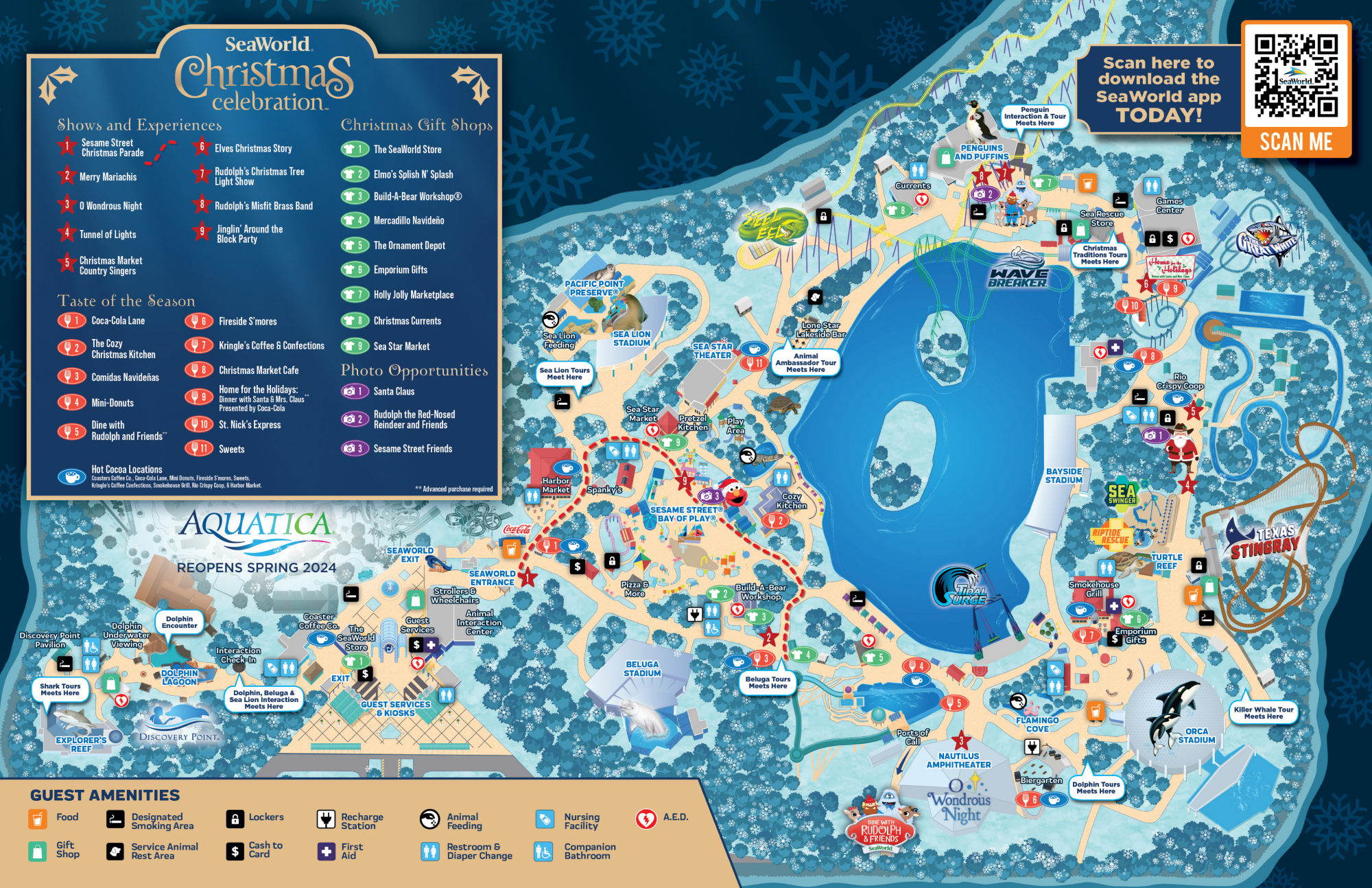 SeaWorld San Antonio Map SeaWorld - 2023 Christmas Map.ashx