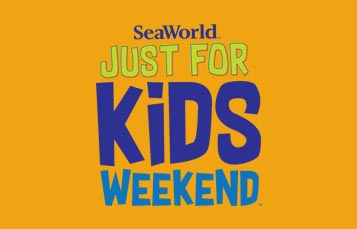 Just for Kids Weekend at SeaWorld logo