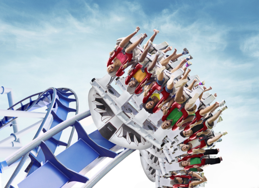 Great White Roller Coaster at SeaWorld San Antonio