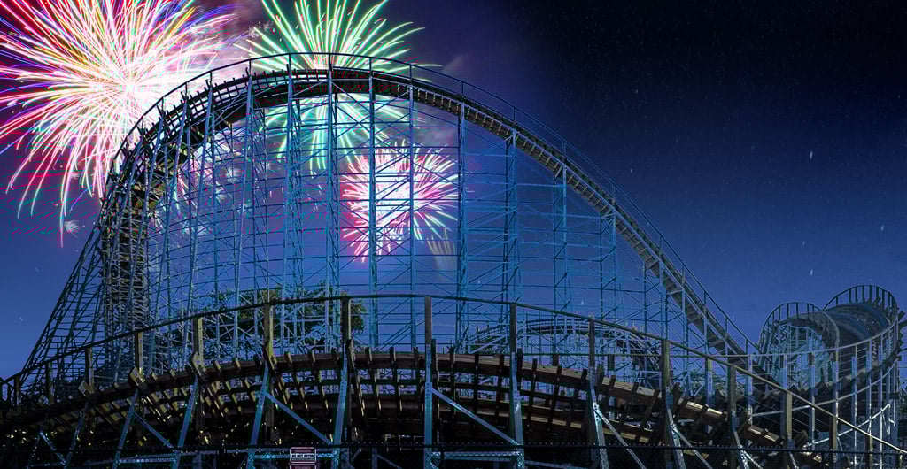 Fireworks over Texas Stringray