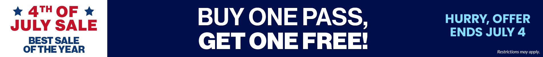 Buy one get one free