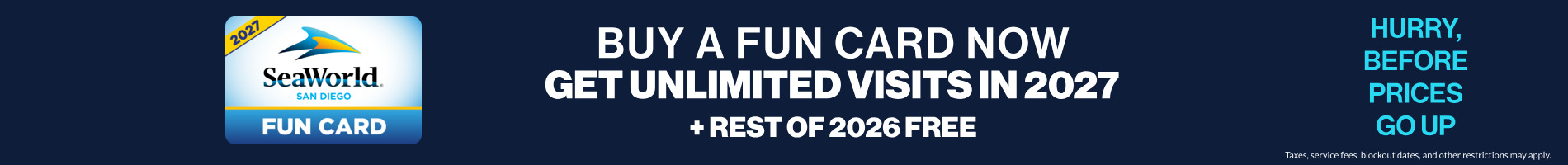 Save on Fun Cards at SeaWorld San Diego