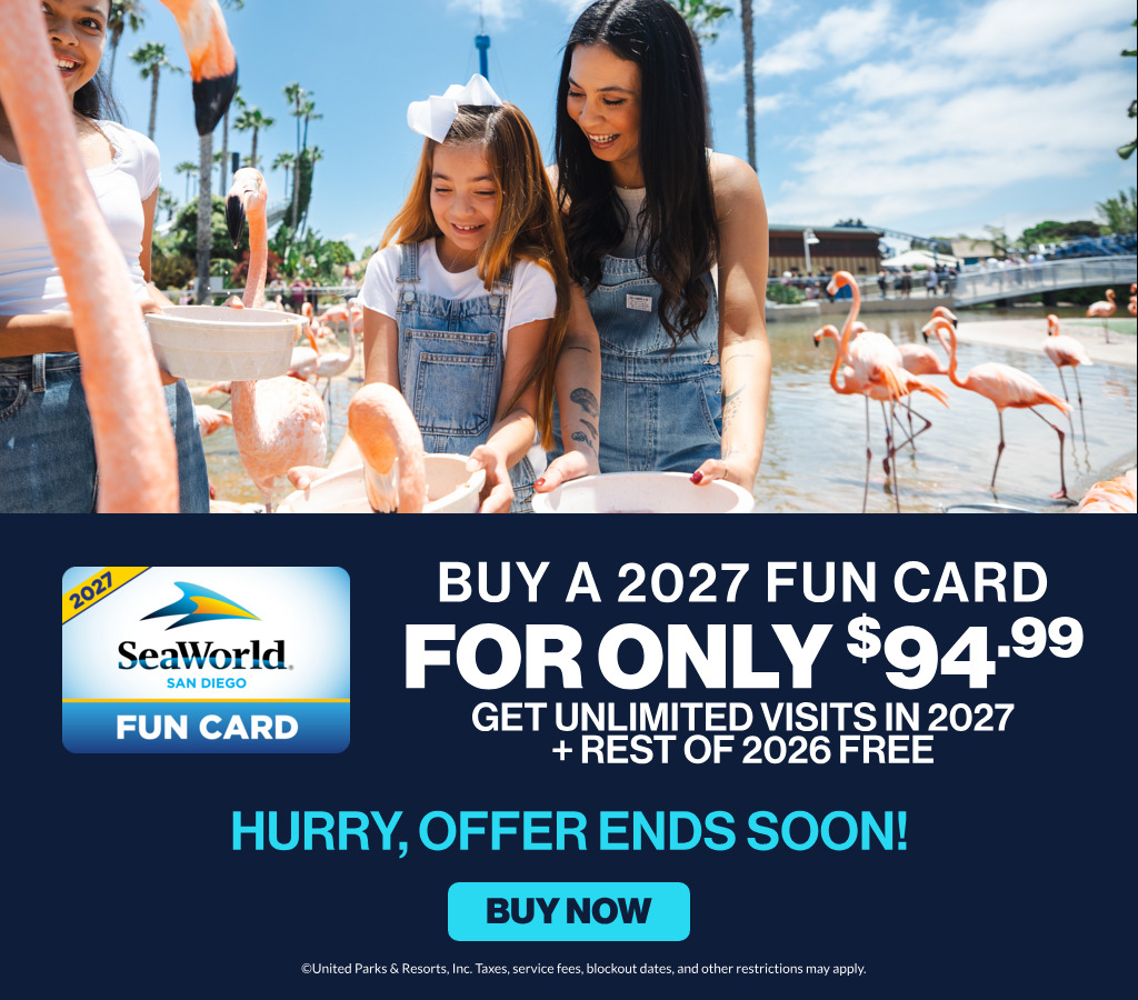 Save on admissions to SeaWorld San Diego