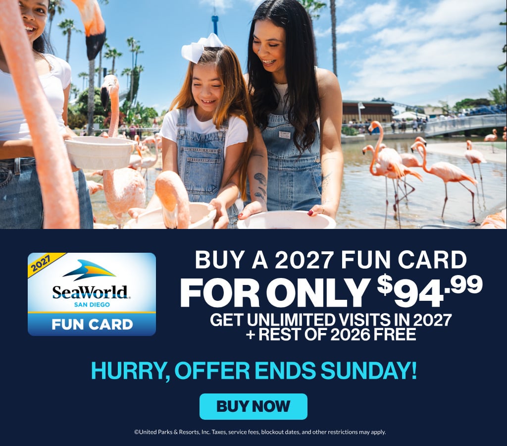 Save on admissions to SeaWorld San Diego