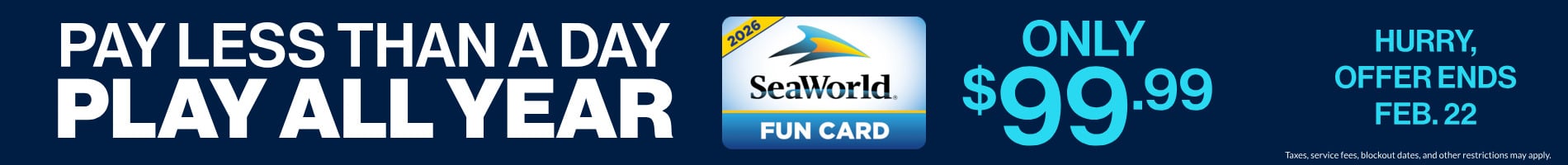 SeaWorld San Diego February Promos