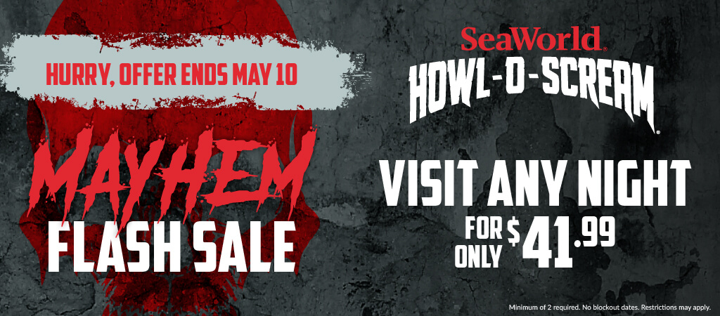 Howl-O-Scream Mayhem Flash Sale Visit Any Night for Only $41.99