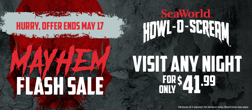 Howl-O-Scream Mayhem Flash Sale Visit Any Night for Only $41.99