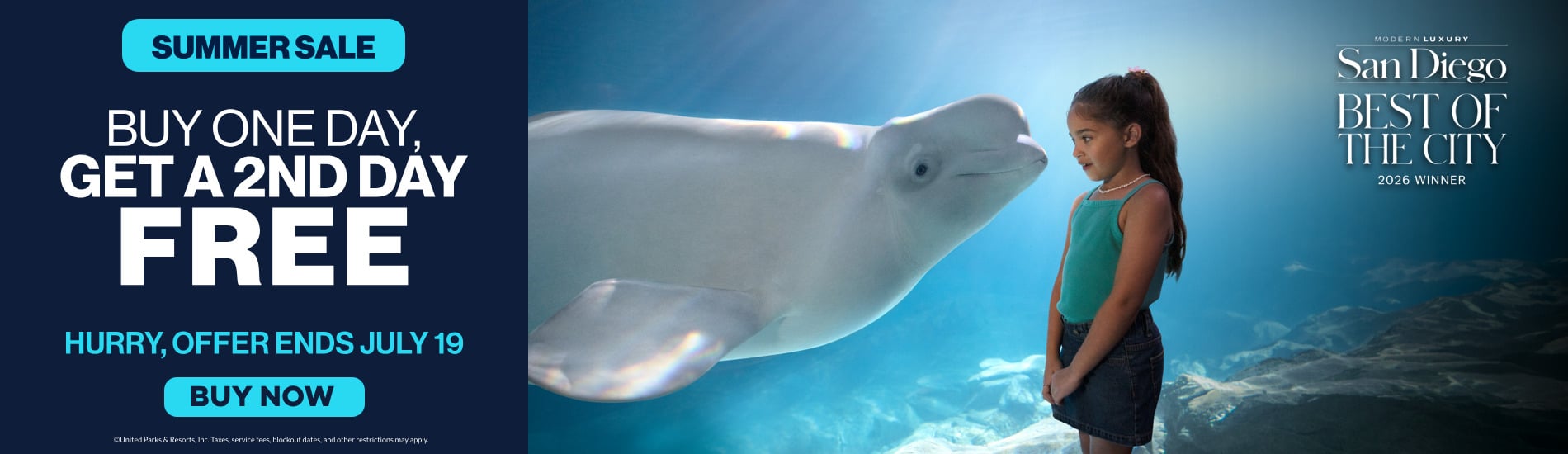 SeaWorld San Diego Summer Sale