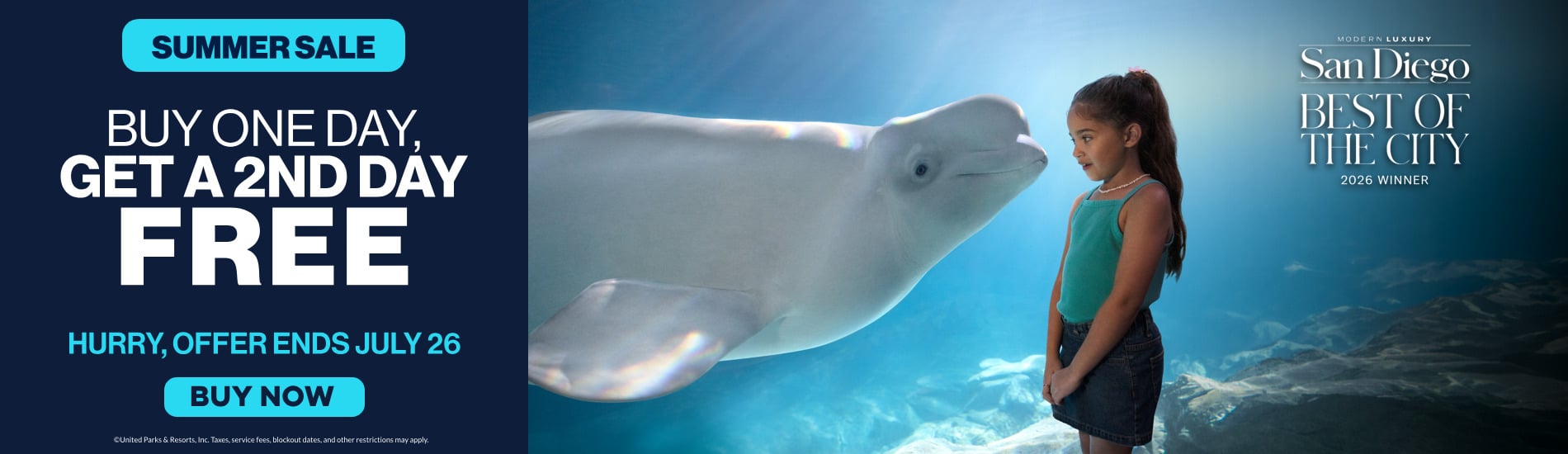 SeaWorld San Diego Summer Sale