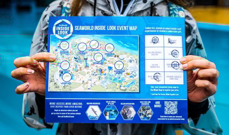 SeaWorld San Diego Inside Look map