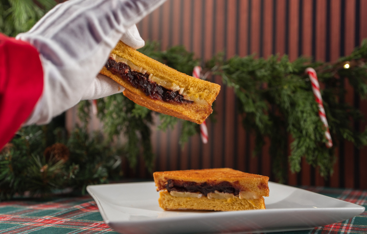 Brie and Spiced Cranberry Grilled Cheese